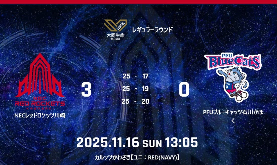 NEC RED ROCKETS | NECレッドロケッツ川崎公式サイト